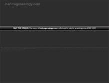 Tablet Screenshot of barlowgenealogy.com